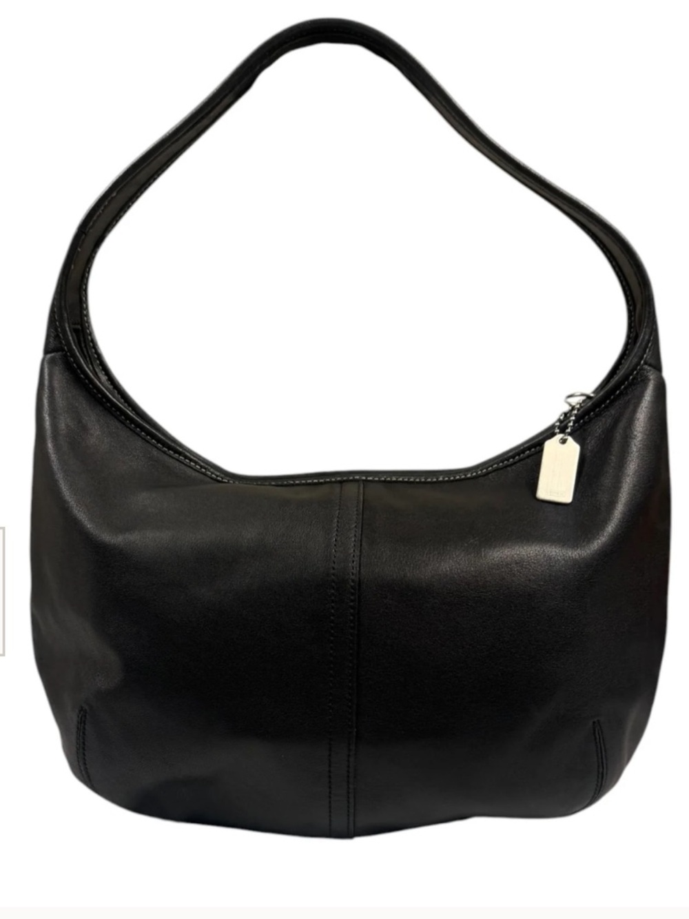 Coach Ergo 9219 Classic Black Leather Shoulder Hobo Bag EUC